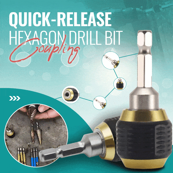 (đ2024 New Year Hot Saleđ)Quick-release Hexagon Drill Bit Coupling
