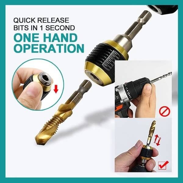 (đ2024 New Year Hot Saleđ)Quick-release Hexagon Drill Bit Coupling